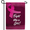 Girl, Fight Breast Cancer! Double Sided Garden Flag