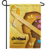 Childhood Cancer Month Double Sided Garden Flag