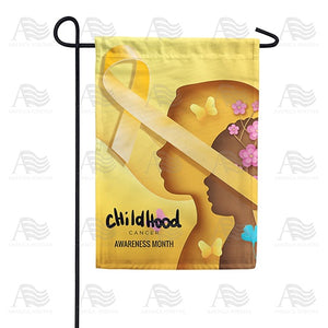 Childhood Cancer Month Double Sided Garden Flag