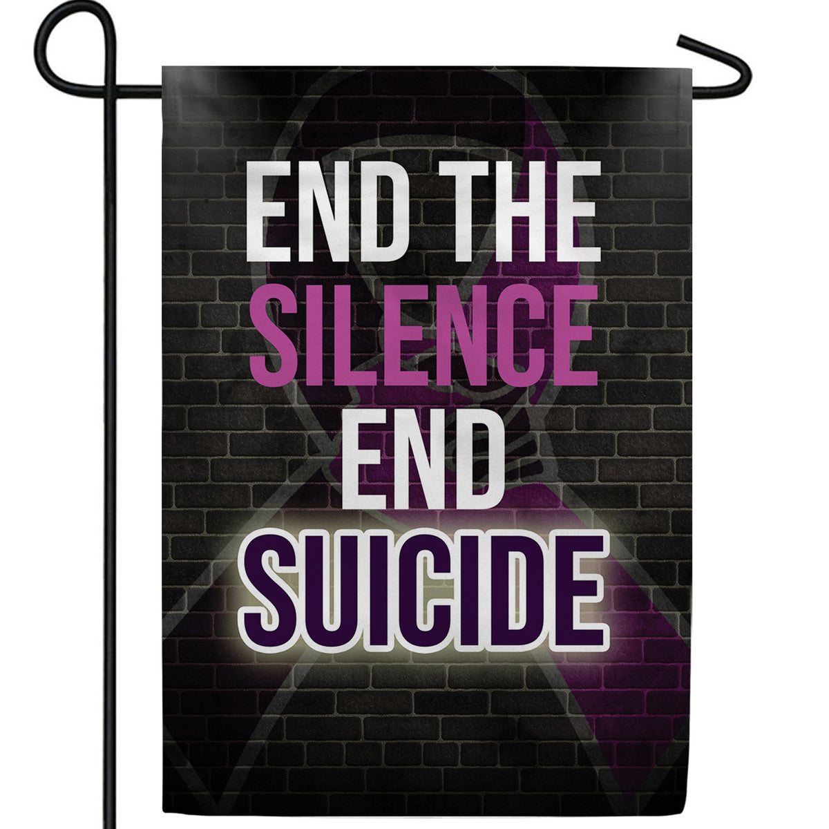 End Suicide Double Sided Garden Flag