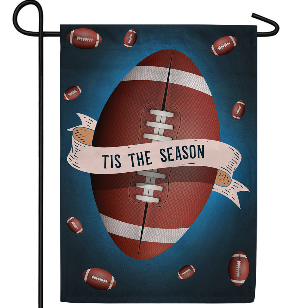 Pigskin Season Double Sided Garden Flag