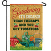 Gardening-Perfect For Mind And Stomach Double Sided Garden Flag