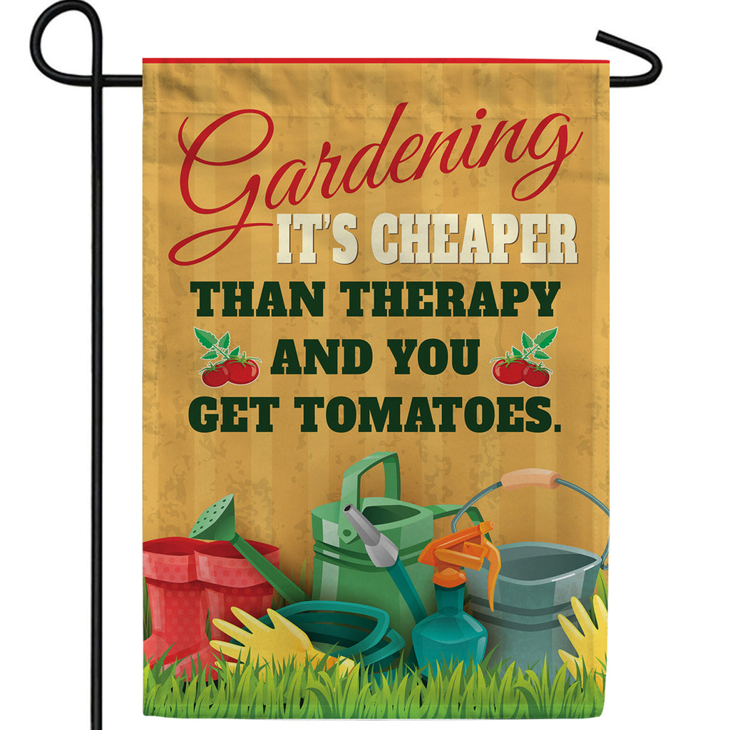 Gardening-Perfect For Mind And Stomach Double Sided Garden Flag