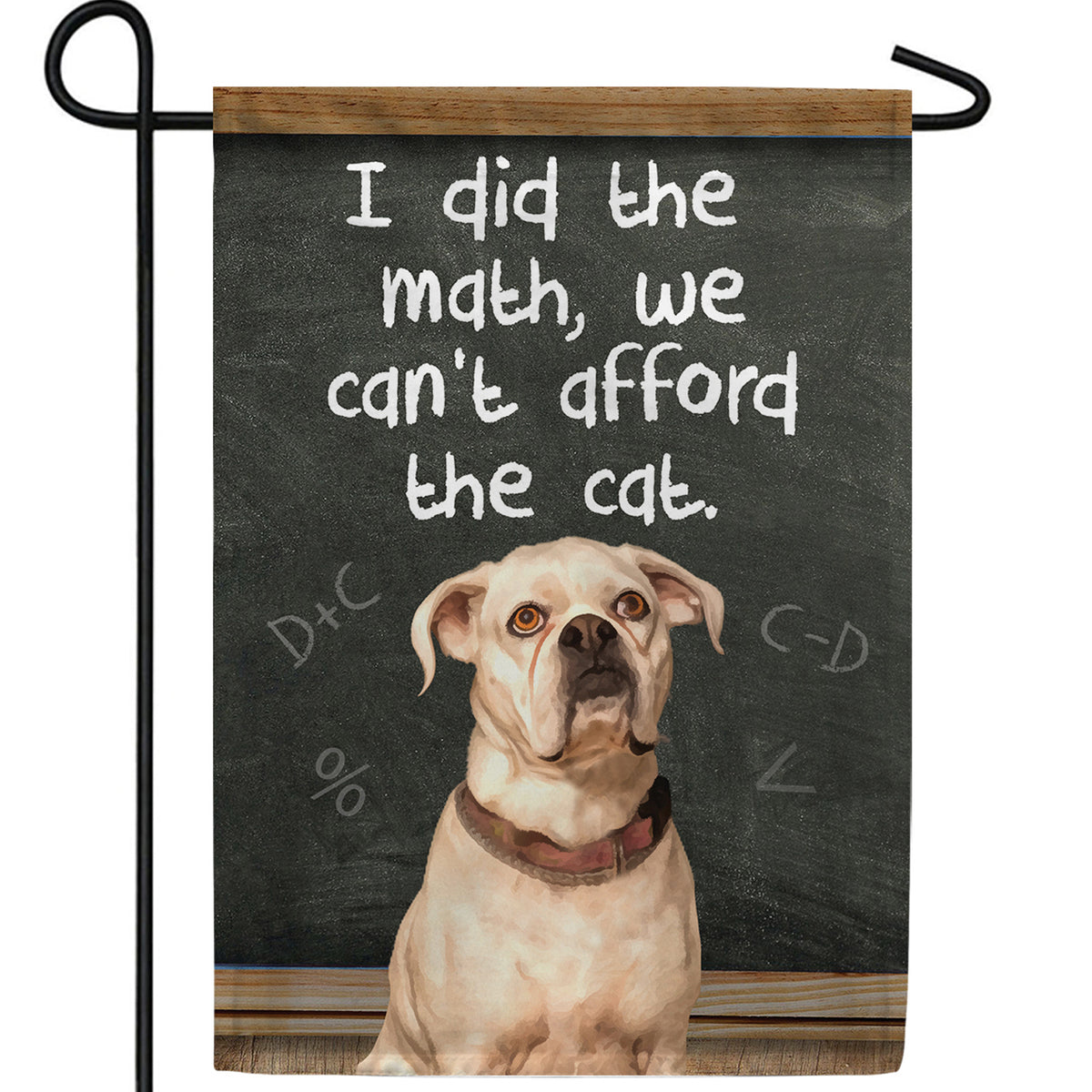 It Adds Up To No Cat! Double Sided Garden Flag