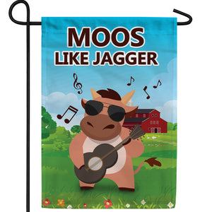 Moos Like Jagger Double Sided Garden Flag