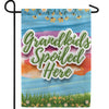 Grandkids Spoiled Here Floral Double Sided Garden Flag
