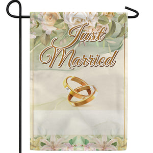 Personalized Intertwined Love Message Garden Flag