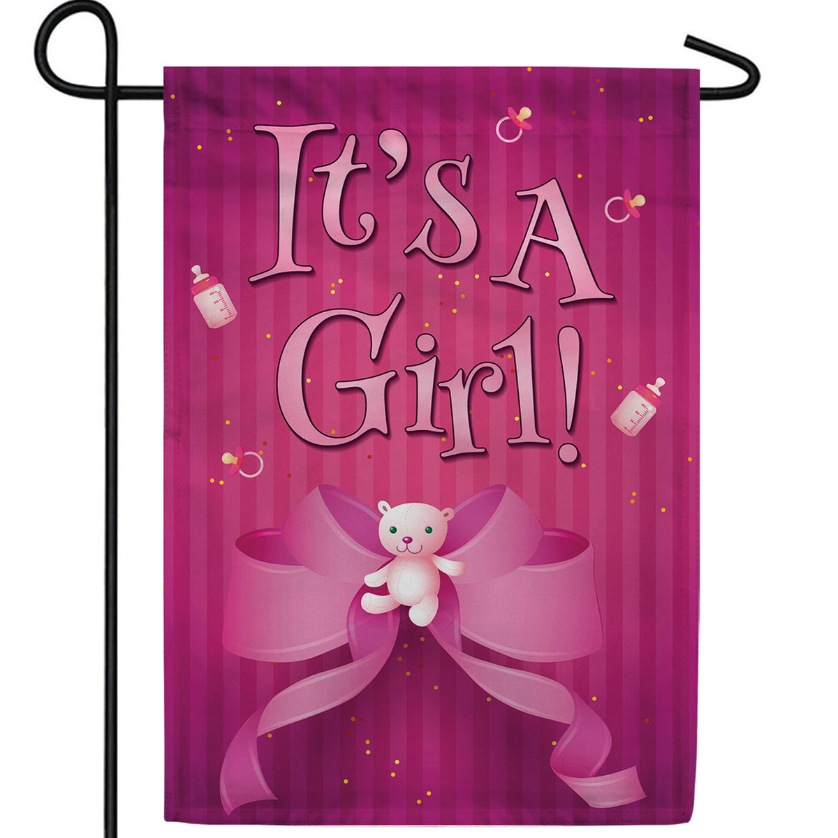 It's A Girl! Double Sided Garden Flag