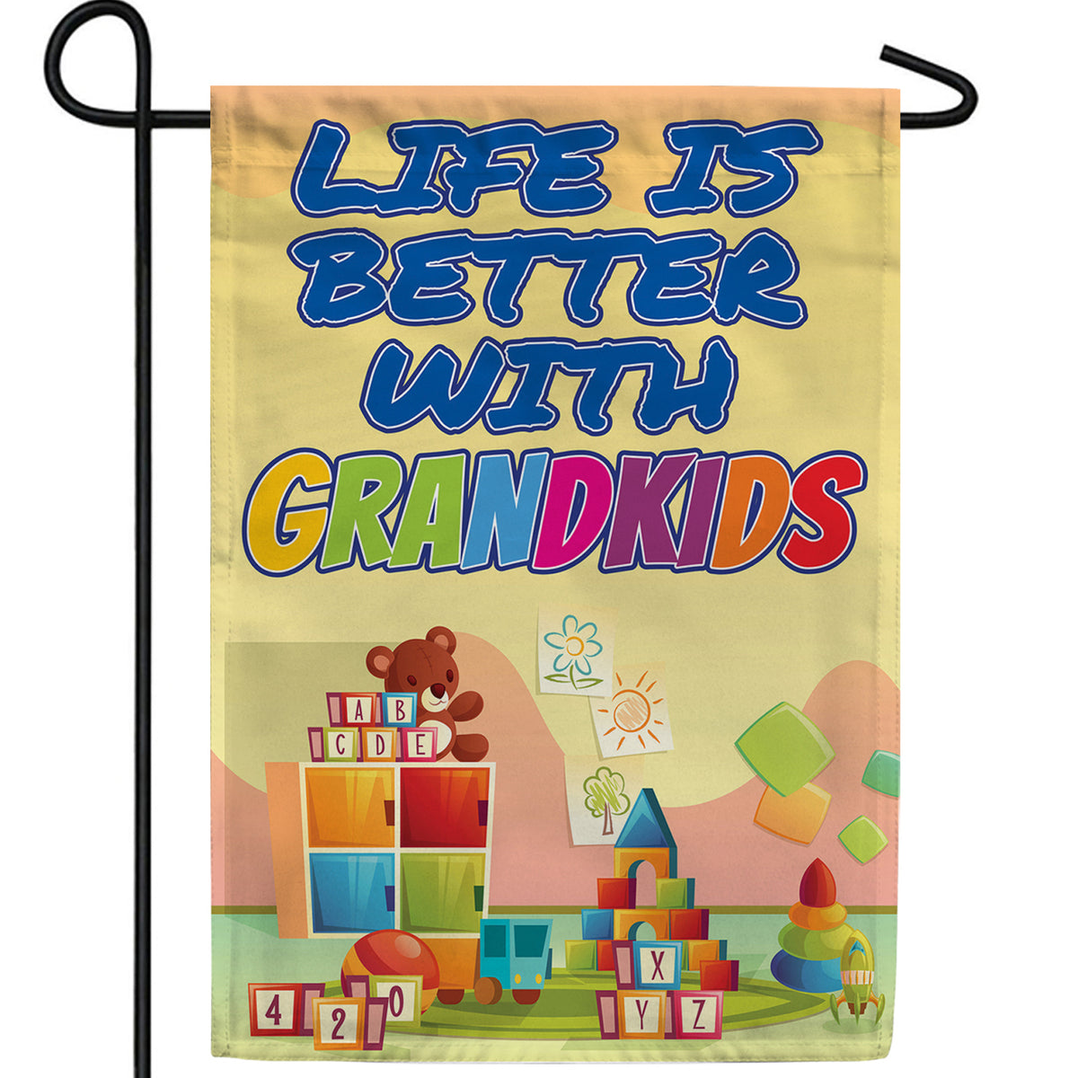 Grandkids Keep You Young Double Sided Garden Flag