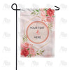 Personalized Groom & Bride Message Garden Flag