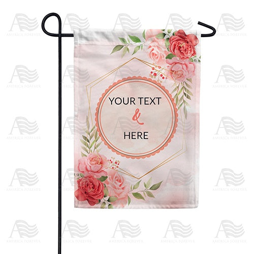 Personalized Groom & Bride Message Garden Flag
