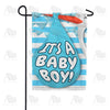 Baby Boy Delivery Double Sided Garden Flag