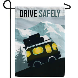 Safe Camping Travels Double Sided Garden Flag