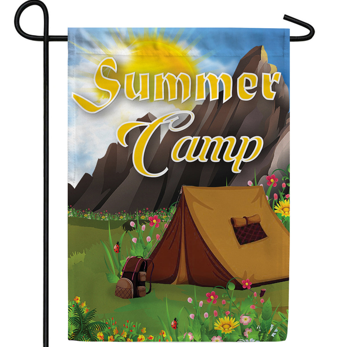 Summer Camp Double Sided Garden Flag