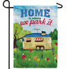 Our Home On Wheels Double Sided Garden Flag