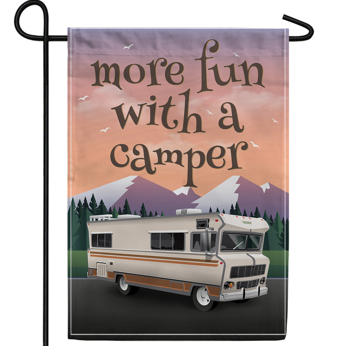 On The Road Again Double Sided Garden Flag