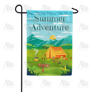 Summer Adventure Double Sided Garden Flag