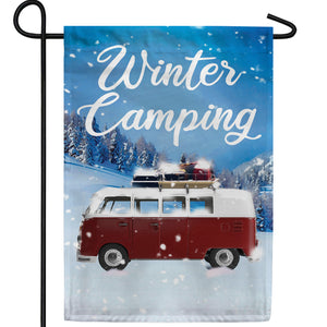 Making Snow Tracks Double Sided Garden Flag