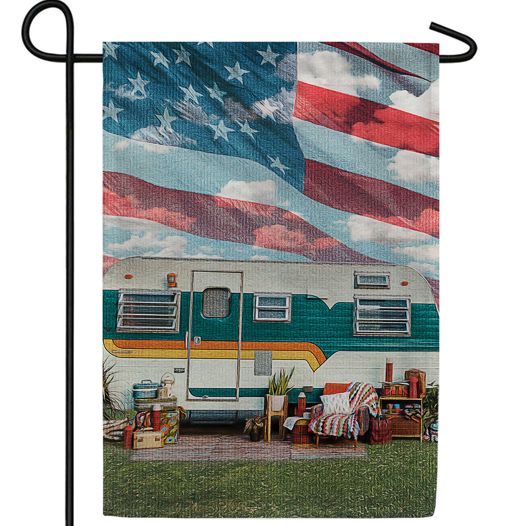Traveling The USA Double Sided Garden Flag