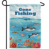 America Forever Gone Fishing Double Sided Garden Flag