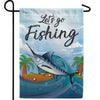 Let's Go Fishing Double Sided Garden Flag