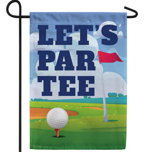 Golf Partee Double Sided Garden Flag