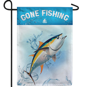 Having Reel Fun Double Sided Garden Flag