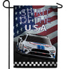 Racing To The Finish Double Sided Garden Flag