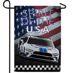 Racing To The Finish Double Sided Garden Flag