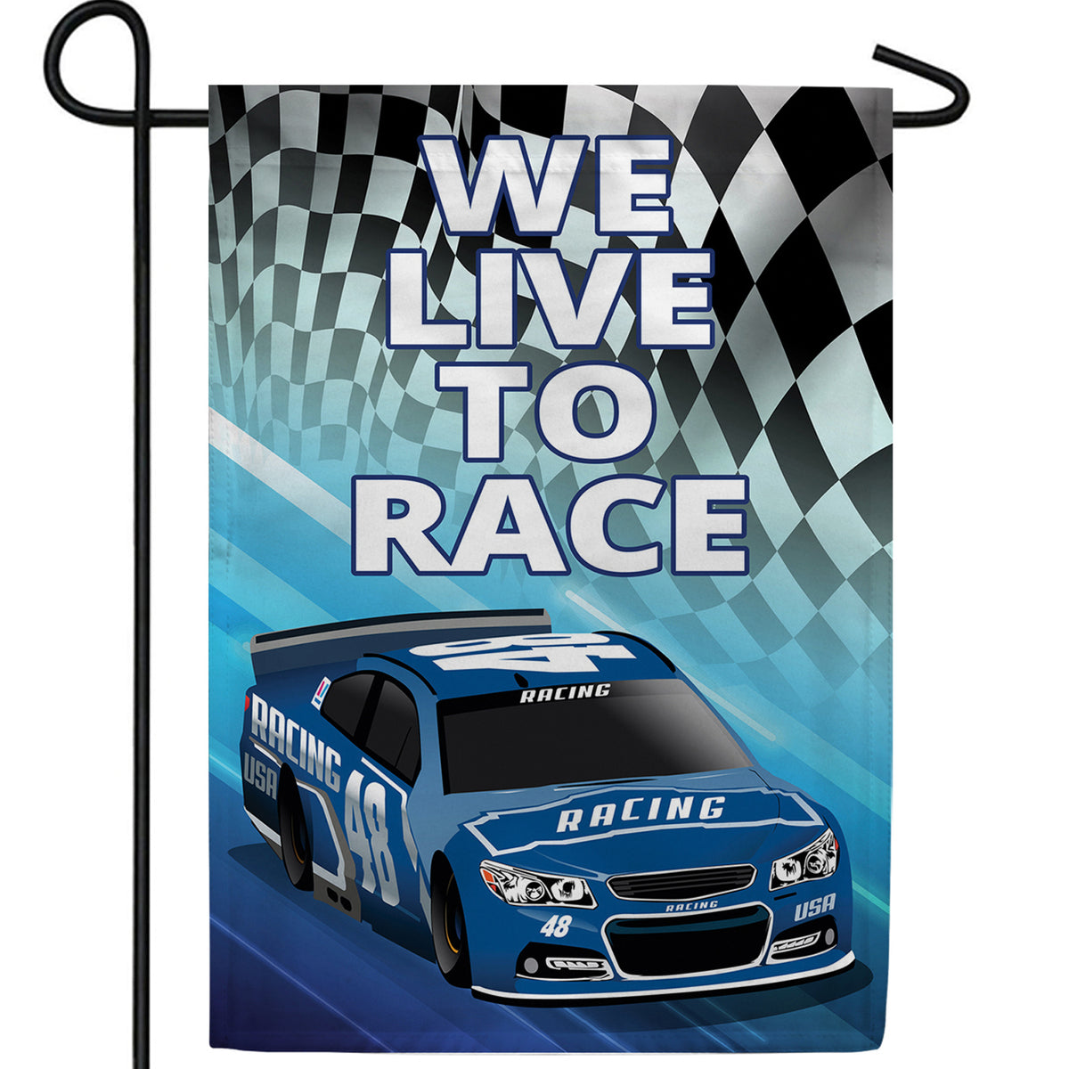 Racing In Our Blood Double Sided Garden Flag