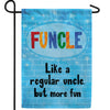 Fun Uncle Double Sided Garden Flag