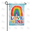 Love Wins Watercolor Double Sided Garden Flag