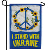 I Stand with Ukraine - Peace Double Sided Garden Flag