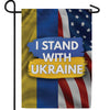 I Stand with Ukraine Double Sided Garden Flag