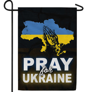 Pray for Ukraine Double Sided Garden Flag
