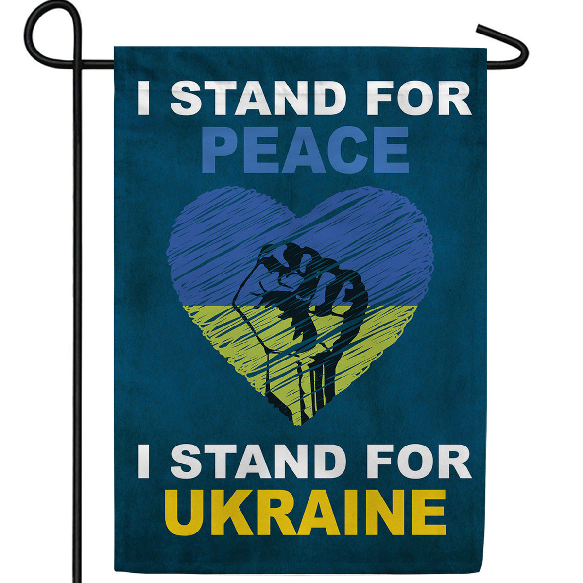 Stand with Ukraine Double Sided Garden Flag