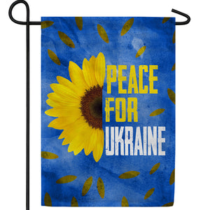 Peace for Ukraine Double Sided Garden Flag
