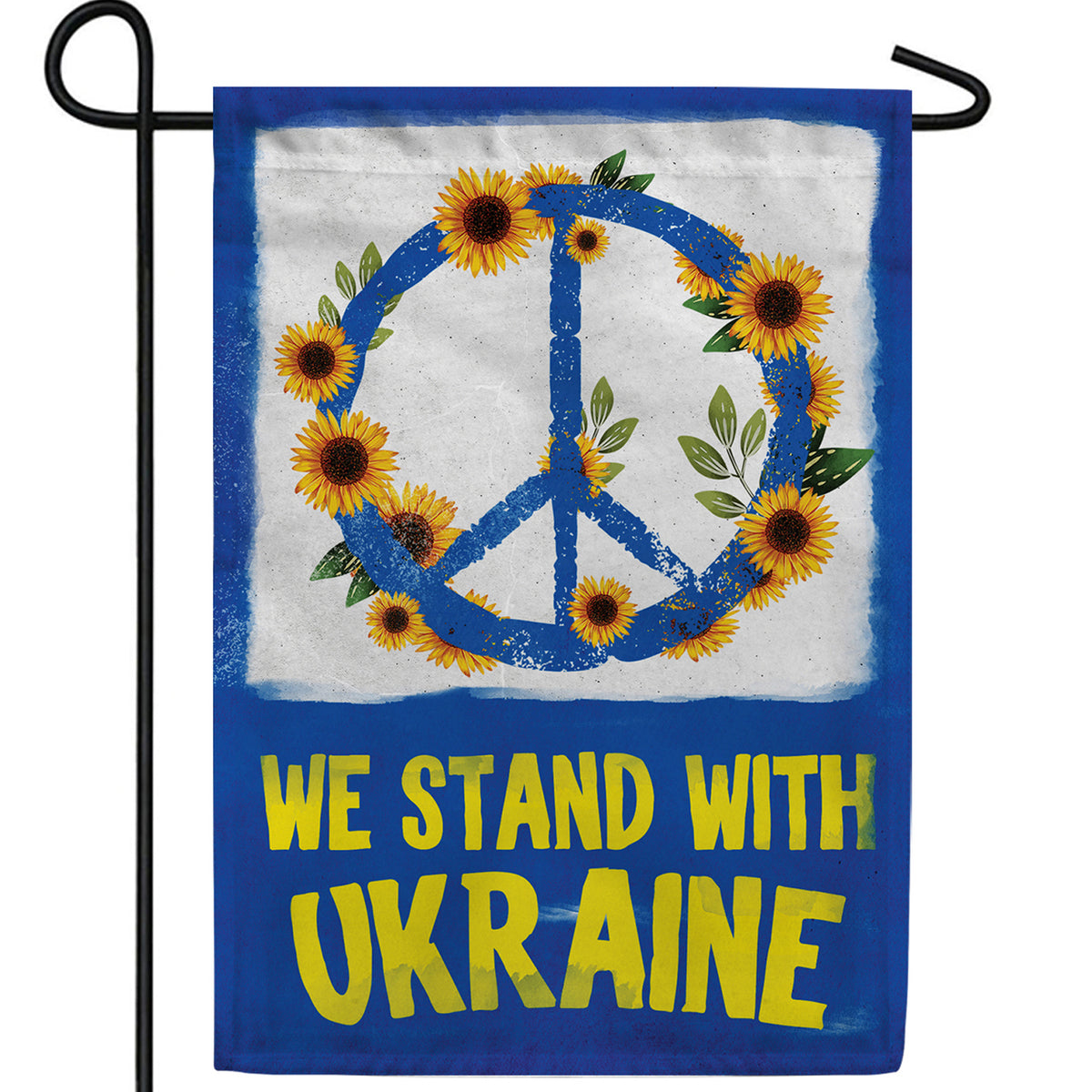 We Stand with Ukraine - Peace Double Sided Garden Flag
