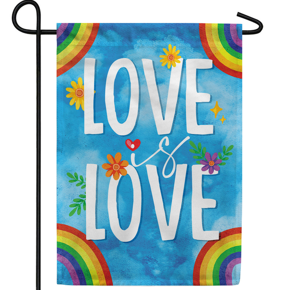 Love Is For All Double Sided Garden Flag