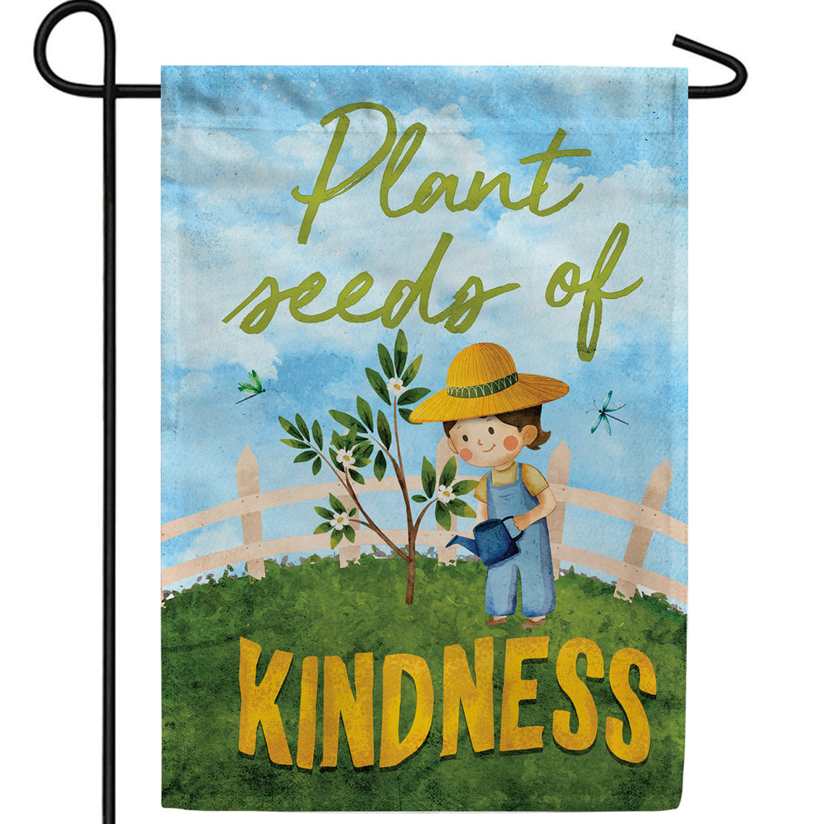 Grow Kindness Double Sided Garden Flag