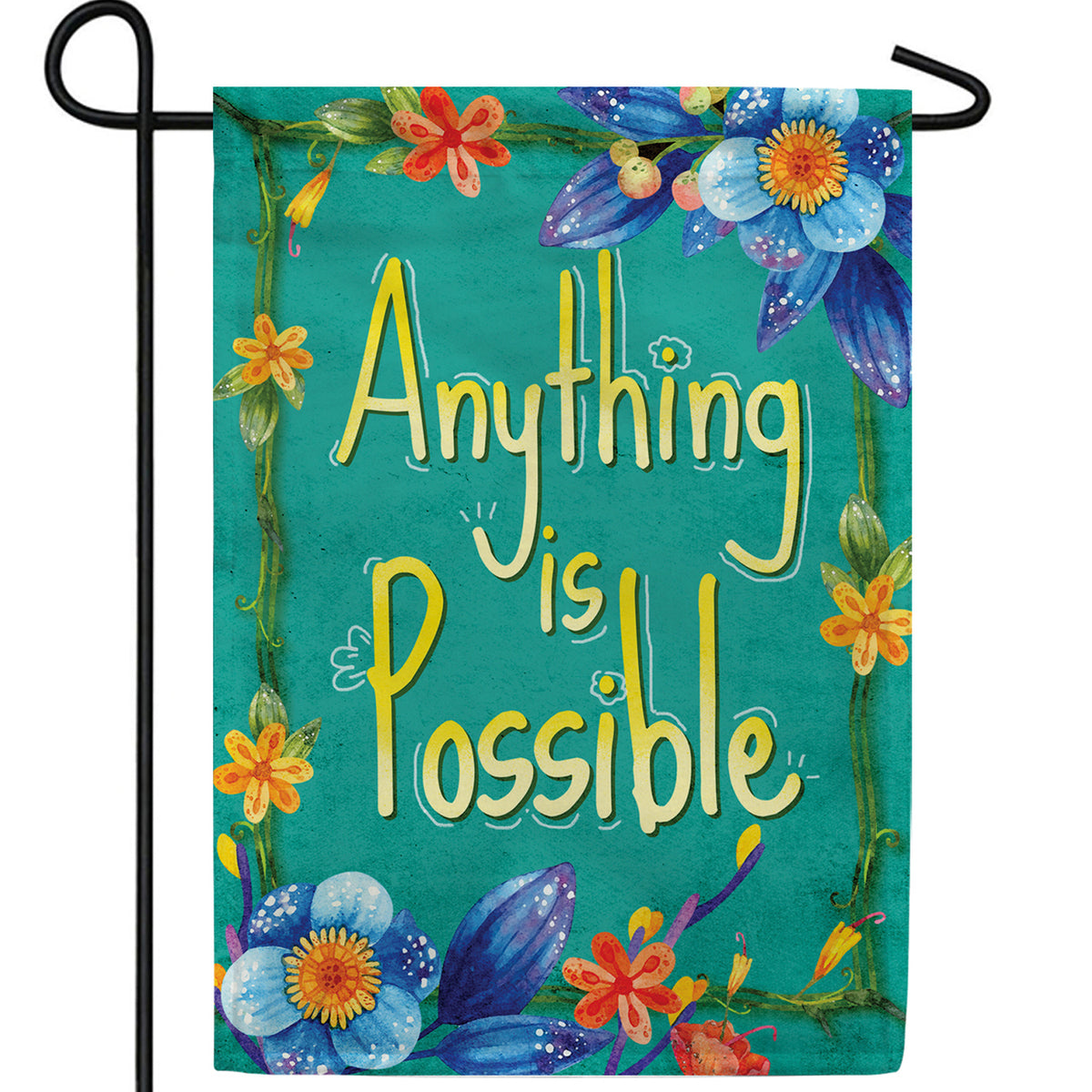 Think Positive Double Sided Garden Flag