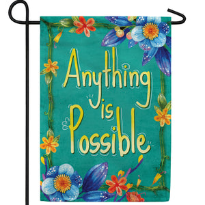 Think Positive Double Sided Garden Flag