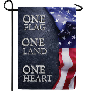 One America Double Sided Garden Flag