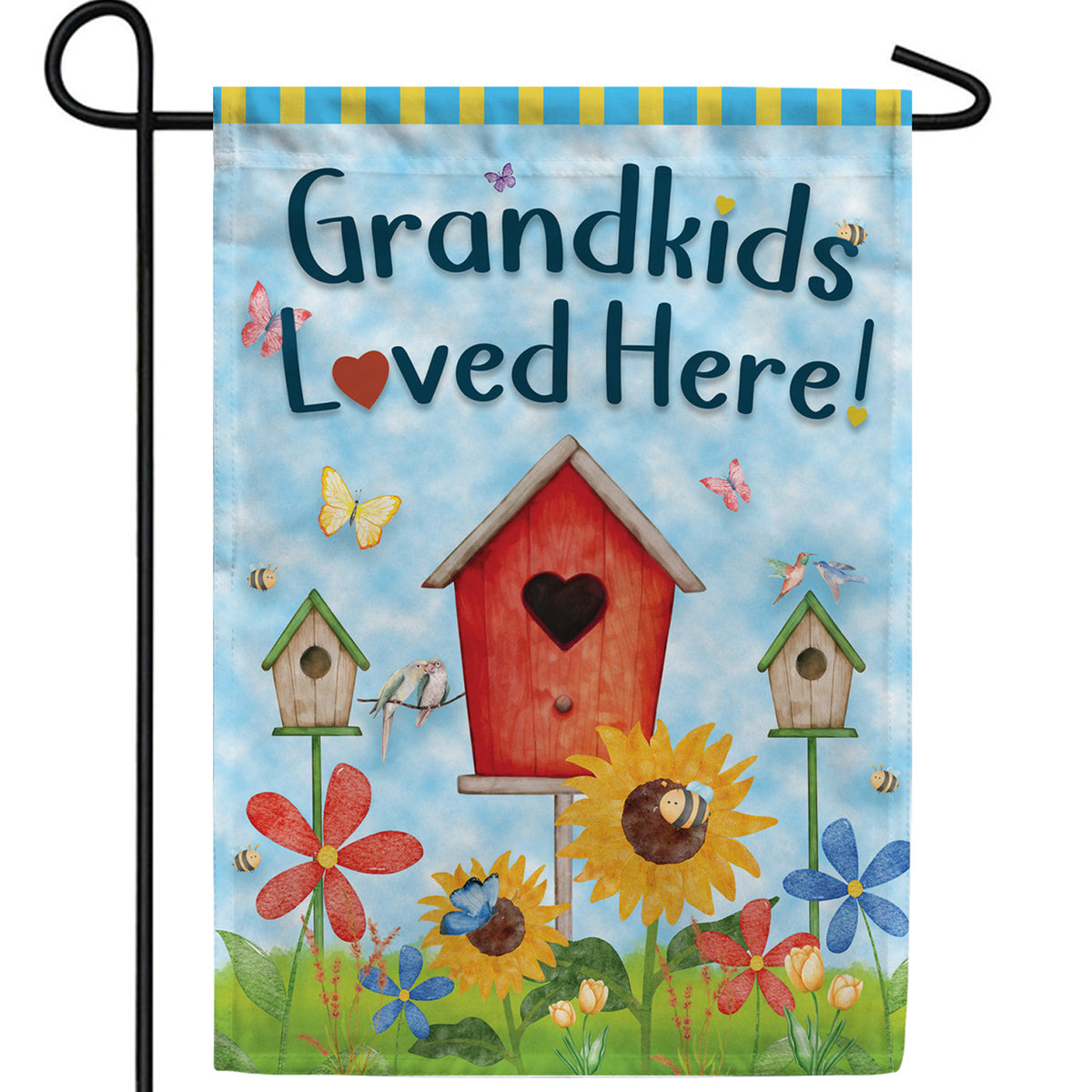 Grandkids Loved Here! Double Sided Garden Flag