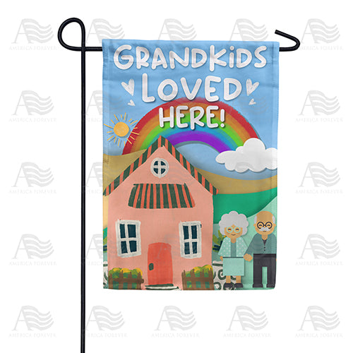 Grandkids Brighten Our Day Double Sided Garden Flag
