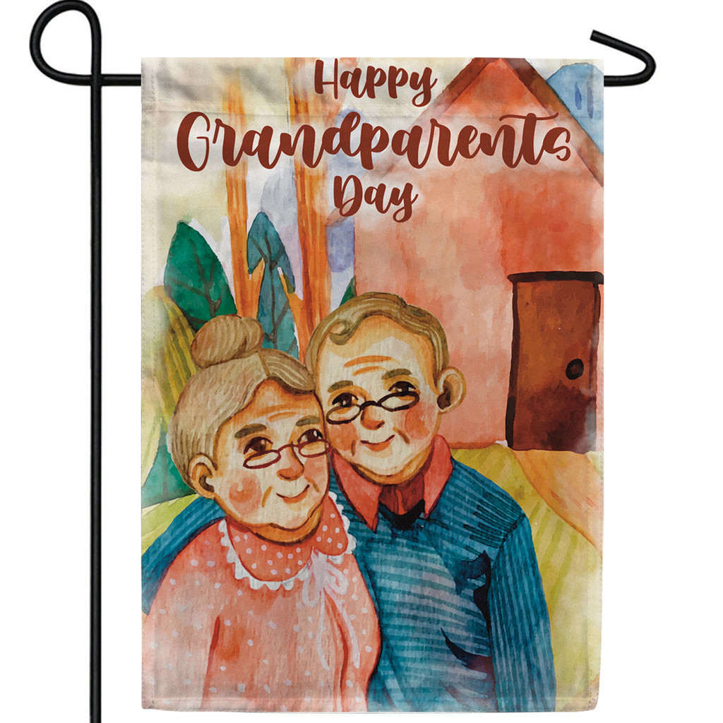 Happy Grandparents Day Double Sided Garden Flag