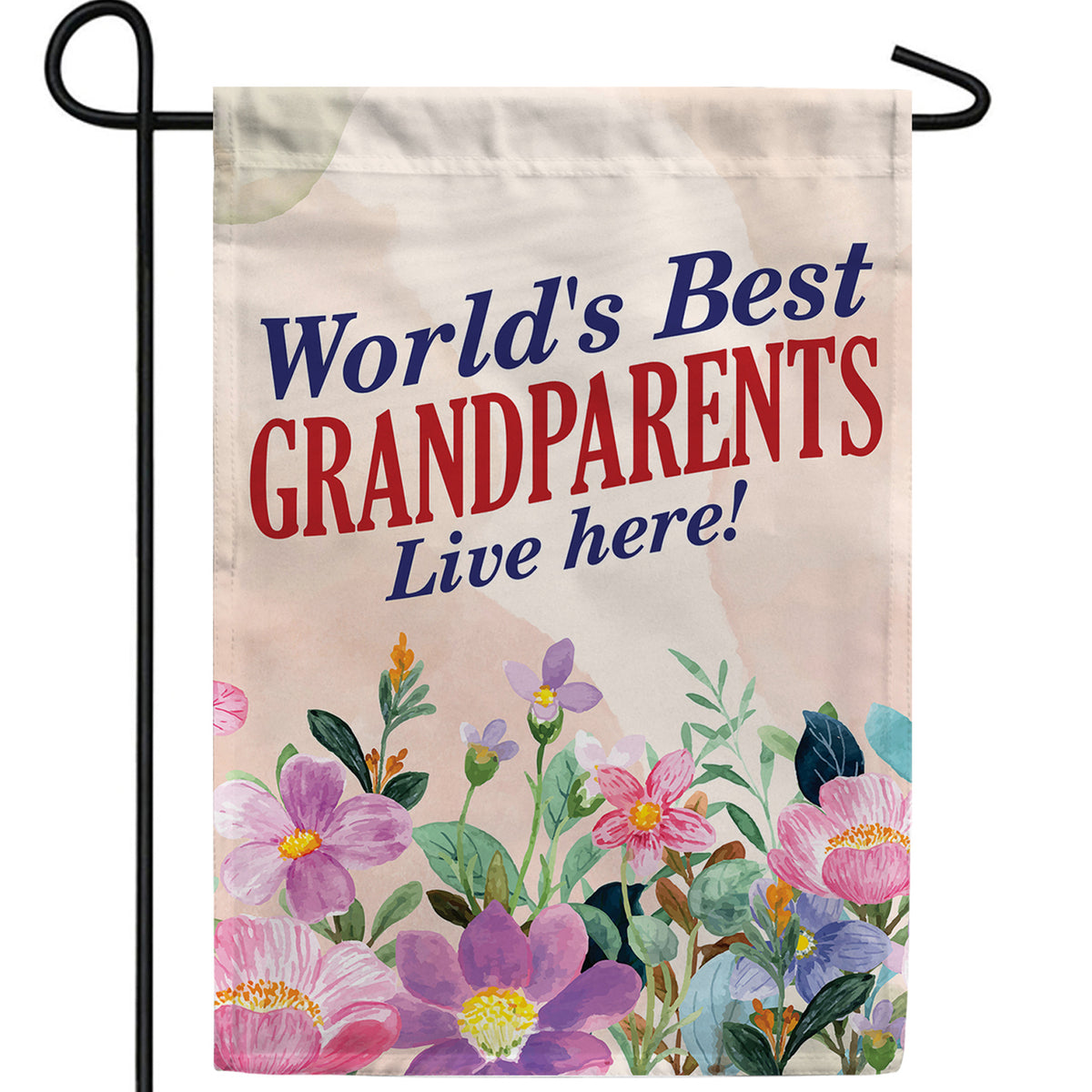 World's Best Grandparents Double Sided Garden Flag