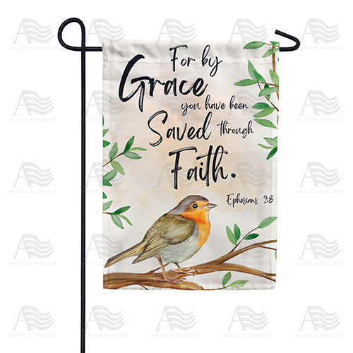 Saved By Faith Double Sided Garden Flag
