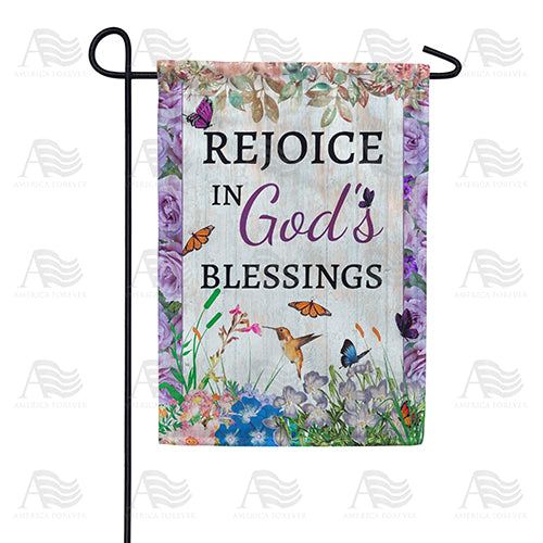 God's Blessings Are Abounding Double Sided Garden Flag