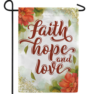 For A Blessed Life Double Sided Garden Flag